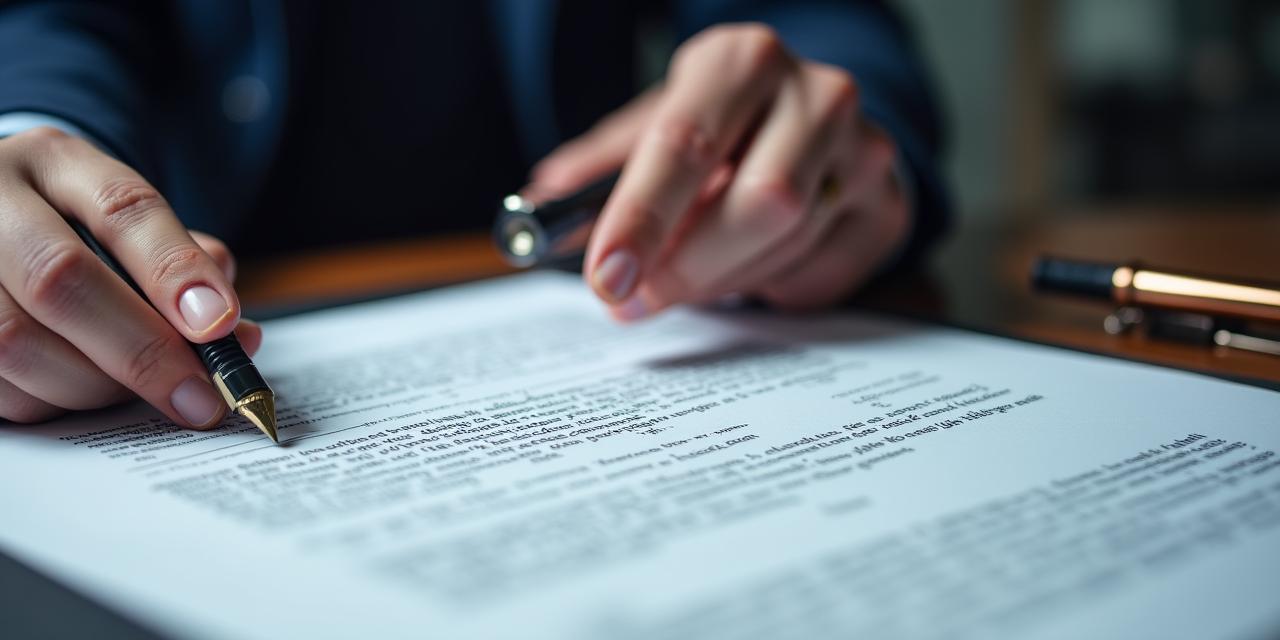 Close-up of a legal professional reviewing a technical steel procurement document next to a scale model of an industrial facility