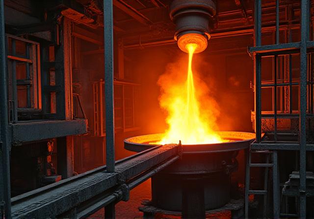 Industrial steel foundry signifying the heavy industry we represent